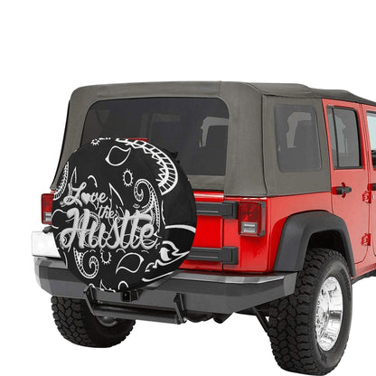 Love The Hustle Spare Tire Cover(Large)(17")