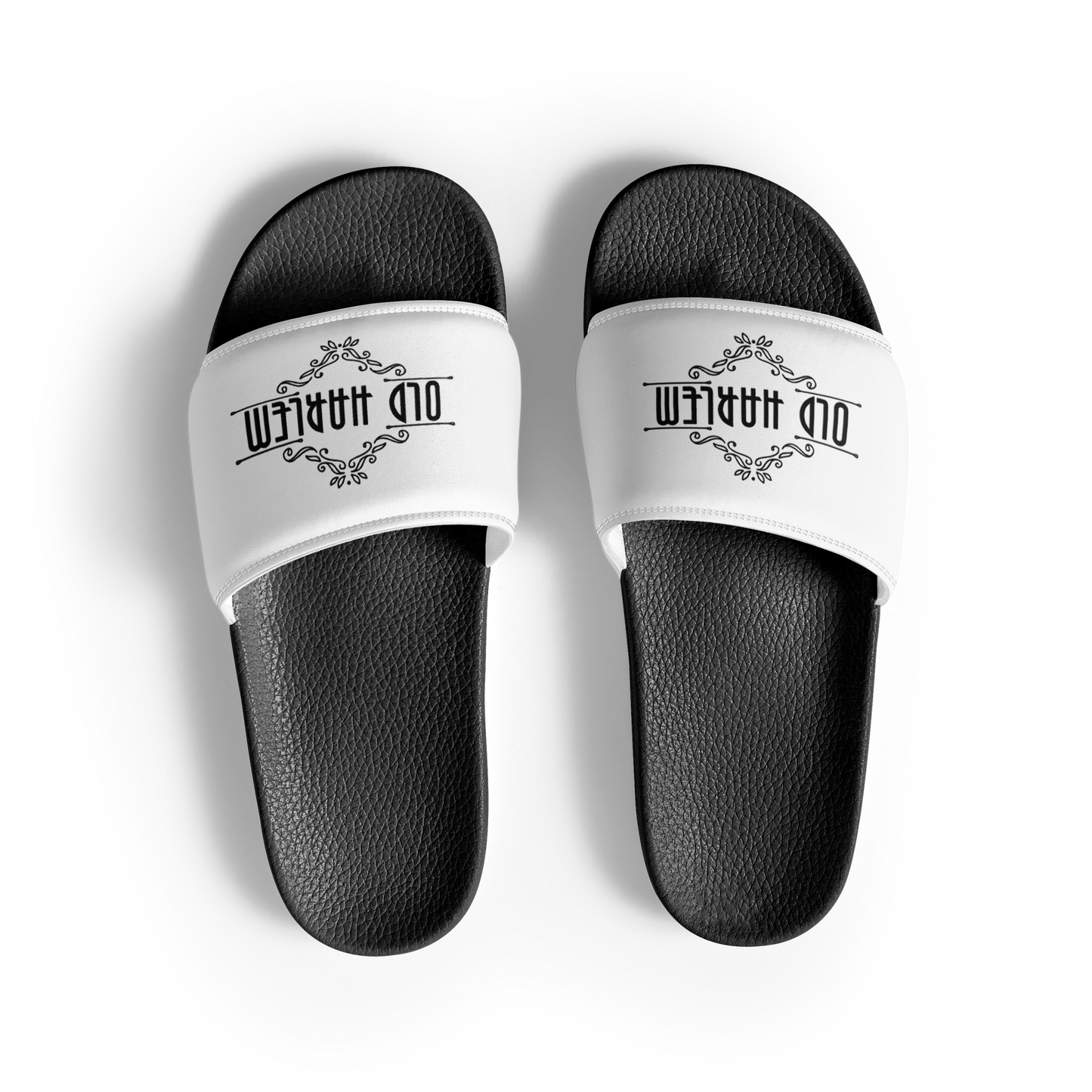 Old Harlem™ Men’s Slides, Black Logo