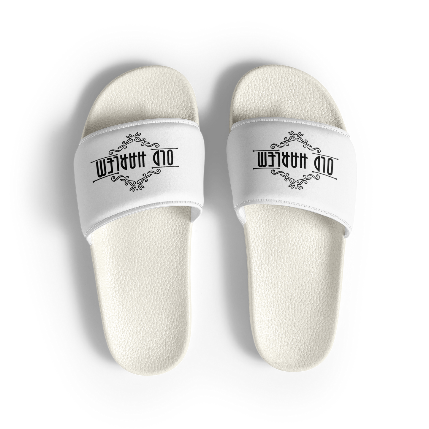 Old Harlem™ Men’s Slides, Black Logo