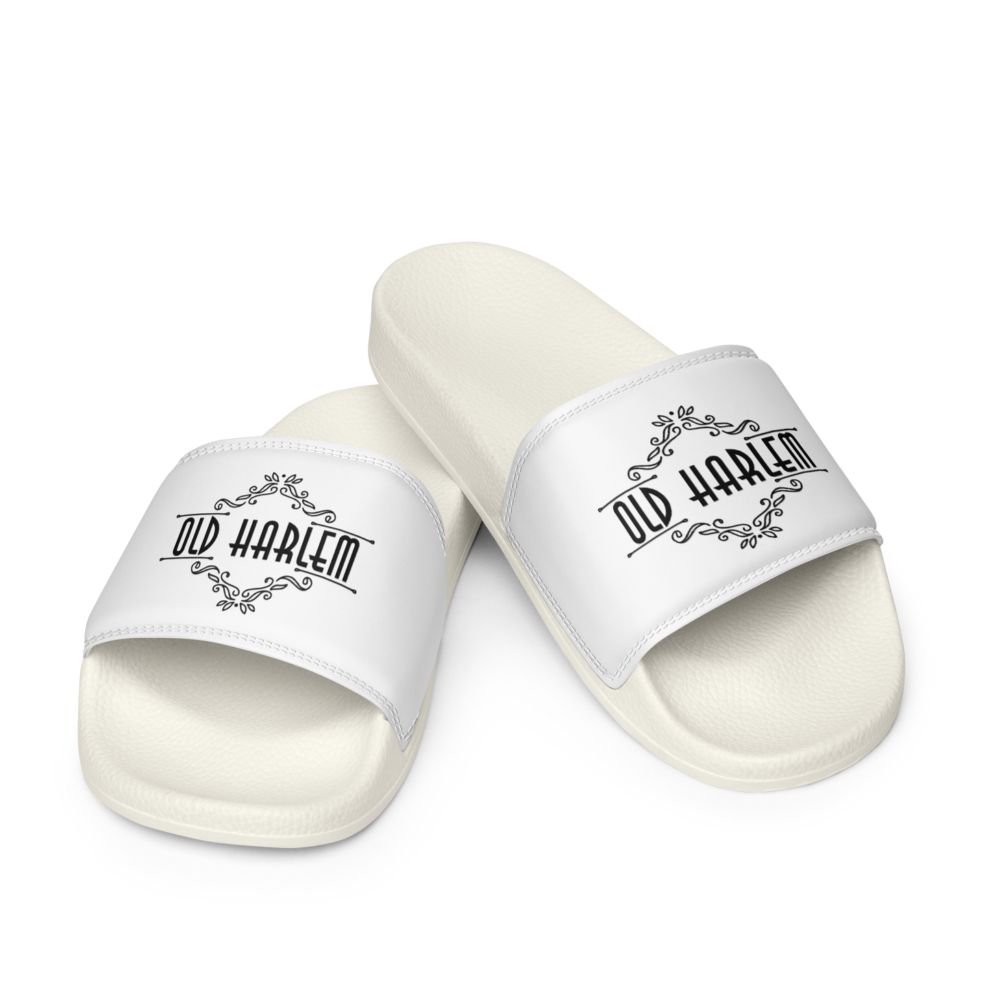 Old Harlem™ Men’s Slides, Black Logo