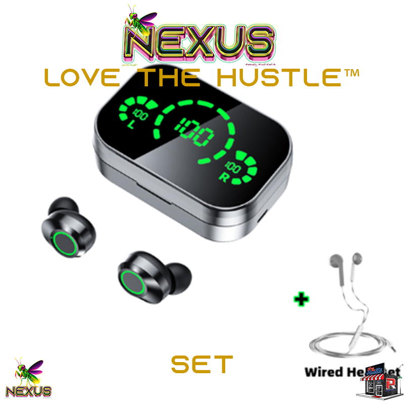 Nexus™ Quantum Firefly Crystal Sound EarPods – High-Fidelity Wired & Bluetooth In-Ear Headphones