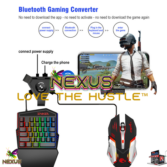 Nexus™ Quantum Firefly­™ Compact RGB Gaming Keyboard – Waterproof One-Handed Gamepad with Thin Key Tech & Ergonomic Palm Rest