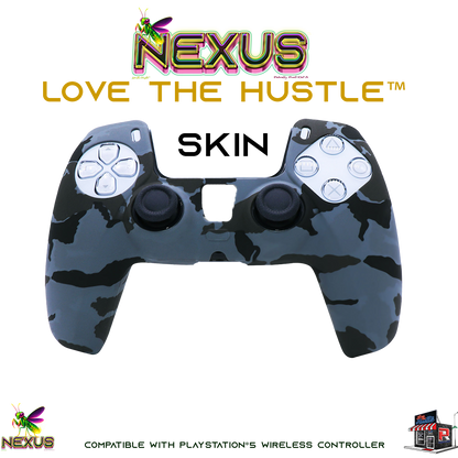 Nexus™ Quantum Firefly­™ Silicone Camo & Abstract Skins – Compatible with PS5® DualSense Wireless Controller