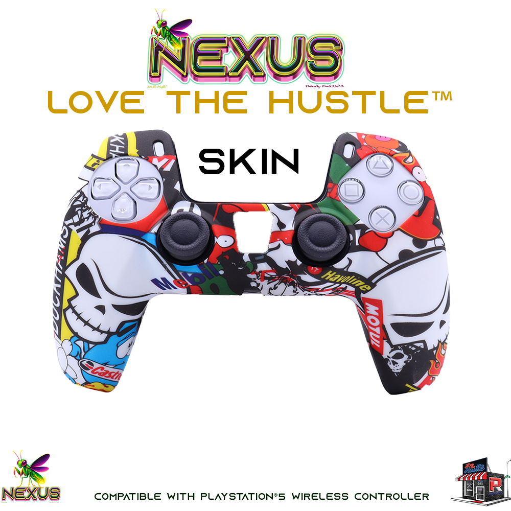 Nexus™ Quantum Firefly­™ Silicone Camo & Abstract Skins – Compatible with PS5® DualSense Wireless Controller