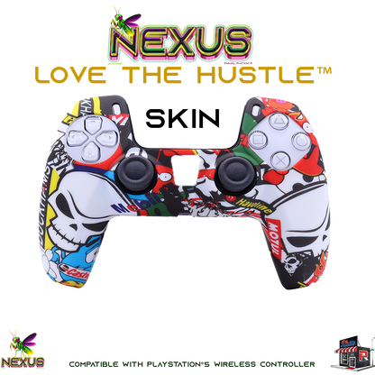 Nexus™ Quantum Firefly­™ Silicone Camo & Abstract Skins – Compatible with PS5® DualSense Wireless Controller