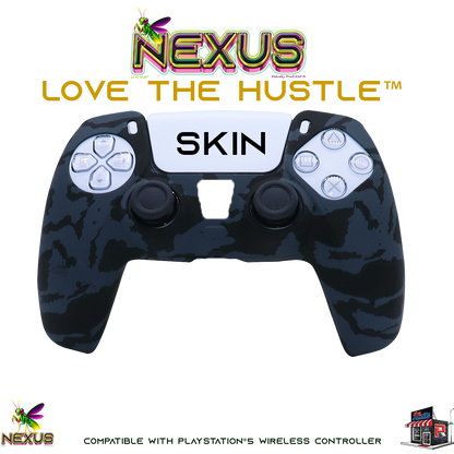 Nexus™ Quantum Firefly­™ Silicone Camo & Abstract Skins – Compatible with PS5® DualSense Wireless Controller