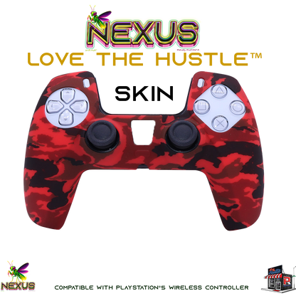 Nexus™ Quantum Firefly­™ Silicone Camo & Abstract Skins – Compatible with PS5® DualSense Wireless Controller