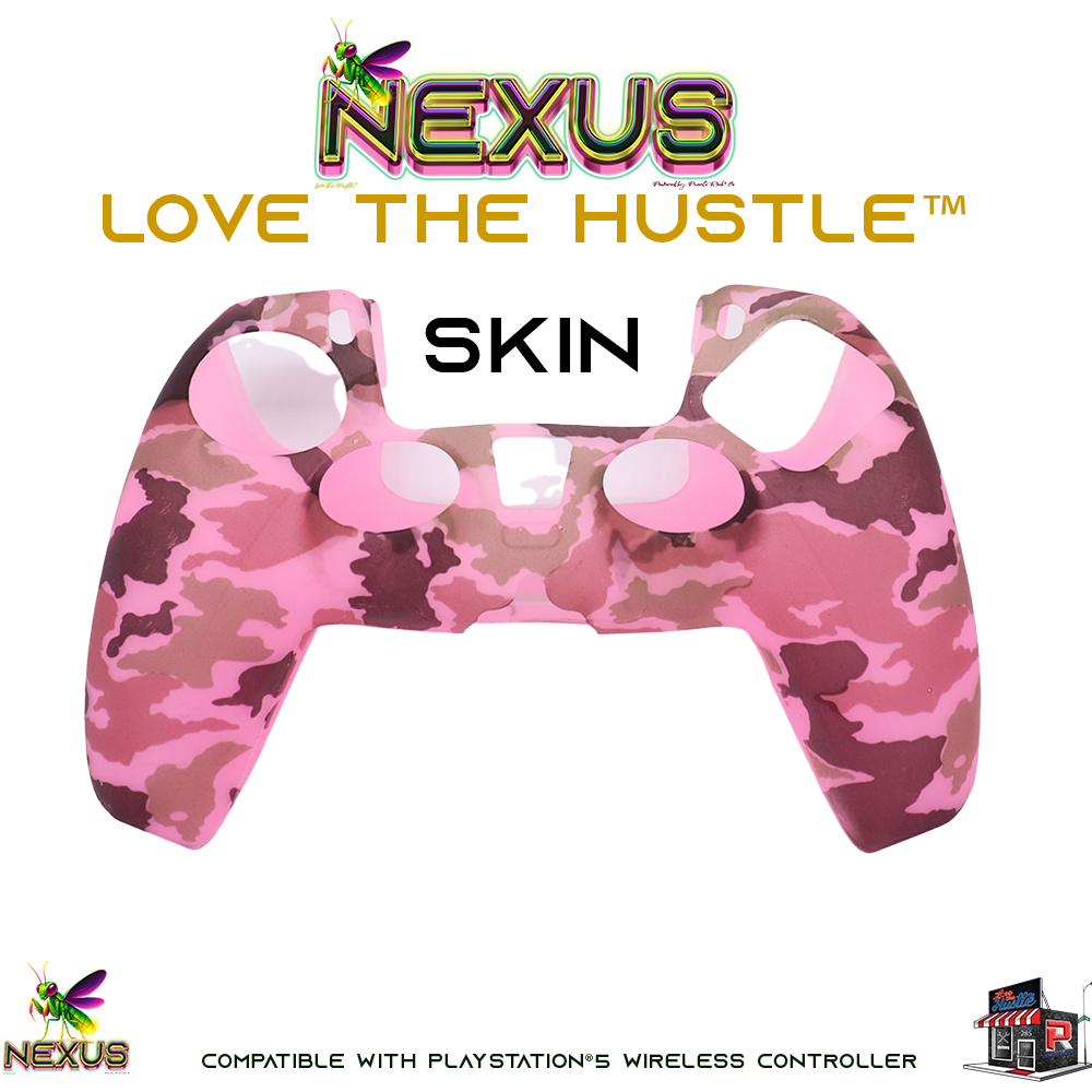 Nexus™ Quantum Firefly­™ Silicone Camo & Abstract Skins – Compatible with PS5® DualSense Wireless Controller