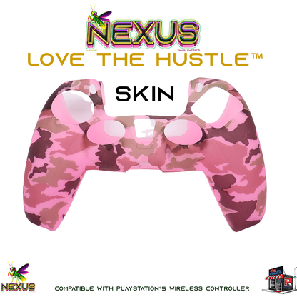 Nexus™ Quantum Firefly­™ Silicone Camo & Abstract Skins – Compatible with PS5® DualSense Wireless Controller