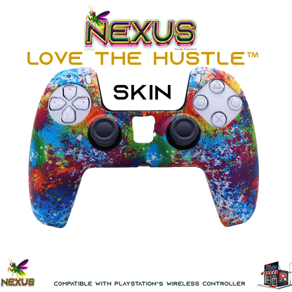 Nexus™ Quantum Firefly­™ Silicone Camo & Abstract Skins – Compatible with PS5® DualSense Wireless Controller