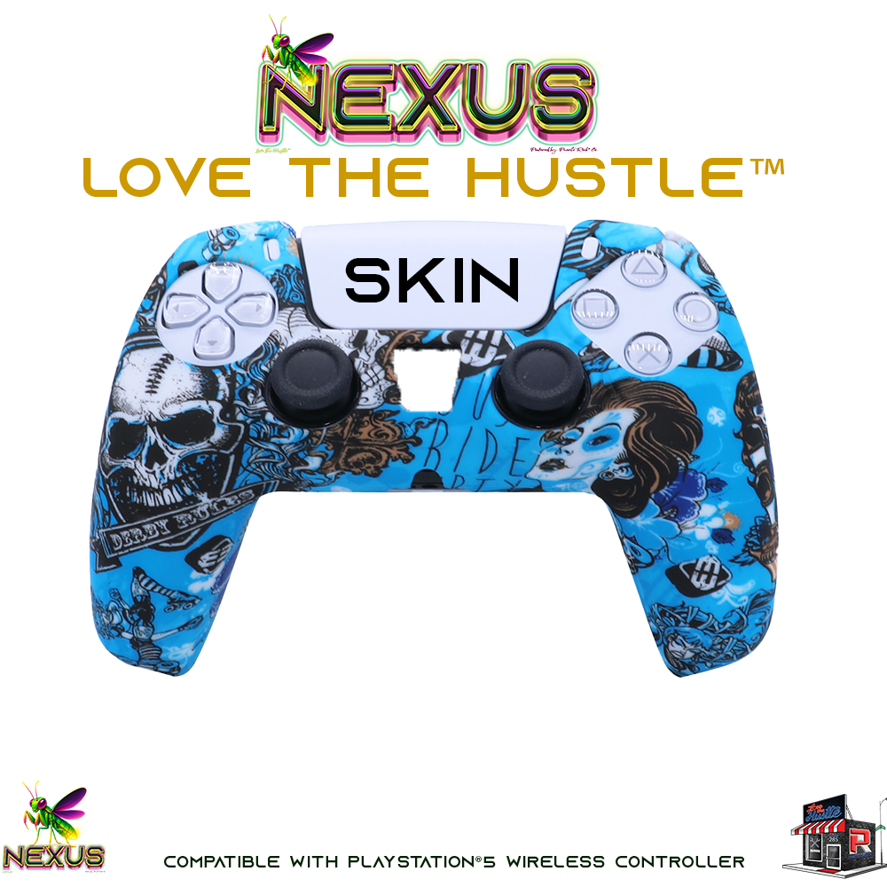Nexus™ Quantum Firefly­™ Silicone Camo & Abstract Skins – Compatible with PS5® DualSense Wireless Controller