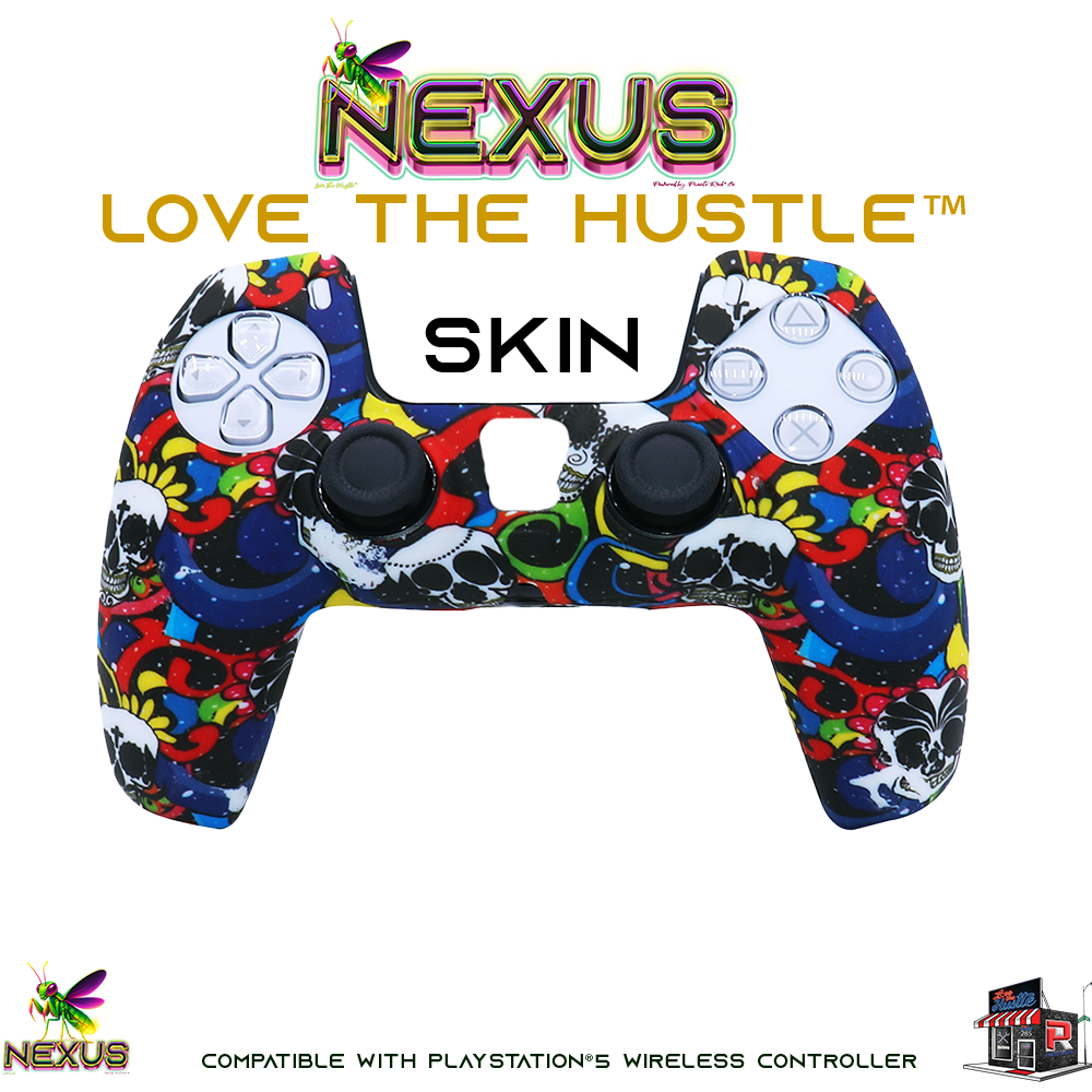 Nexus™ Quantum Firefly­™ Silicone Camo & Abstract Skins – Compatible with PS5® DualSense Wireless Controller