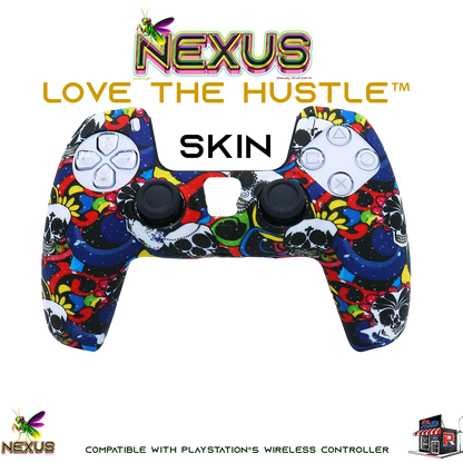 Nexus™ Quantum Firefly­™ Silicone Camo & Abstract Skins – Compatible with PS5® DualSense Wireless Controller
