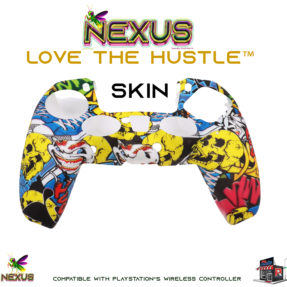 Nexus™ Quantum Firefly­™ Silicone Camo & Abstract Skins – Compatible with PS5® DualSense Wireless Controller