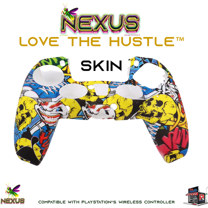 Nexus™ Quantum Firefly­™ Silicone Camo & Abstract Skins – Compatible with PS5® DualSense Wireless Controller