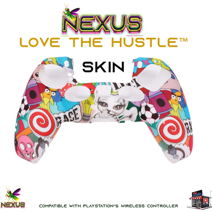 Nexus™ Quantum Firefly­™ Silicone Camo & Abstract Skins – Compatible with PS5® DualSense Wireless Controller