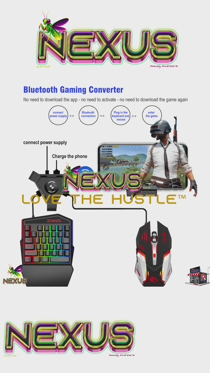 Nexus™ Quantum Firefly­™ Compact RGB Gaming Keyboard – Waterproof One-Handed Gamepad with Thin Key Tech & Ergonomic Palm Rest