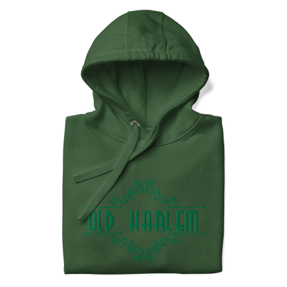 Old Harlem Vintage Art Deco Hoodie, Embroidered Unisex Hoodie Collection
