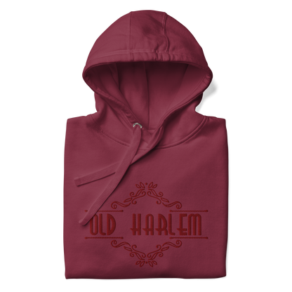 Old Harlem Vintage Art Deco Hoodie, Embroidered Unisex Hoodie Collection