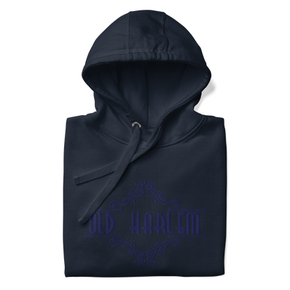 Old Harlem Vintage Art Deco Hoodie, Embroidered Unisex Hoodie Collection
