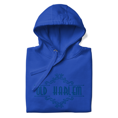 Old Harlem Vintage Art Deco Hoodie, Embroidered Unisex Hoodie Collection
