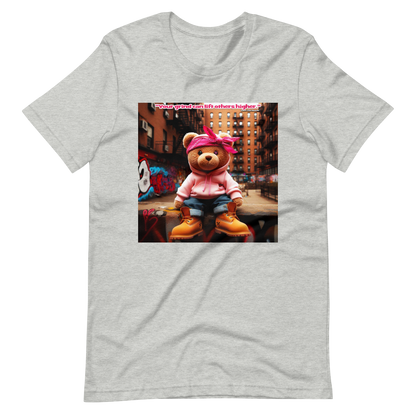 T-shirt unisexe Love The Hustle™ Bandana Ours rose DTG