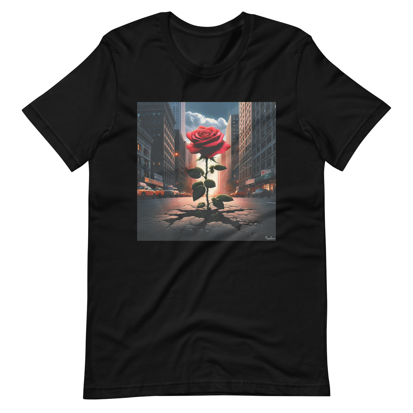 T-shirt unisexe DTG avec illustration Roseline™