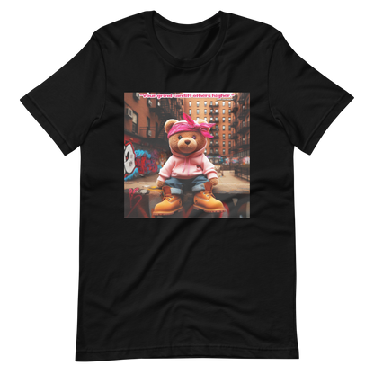 T-shirt unisexe Love The Hustle™ Bandana Ours rose DTG