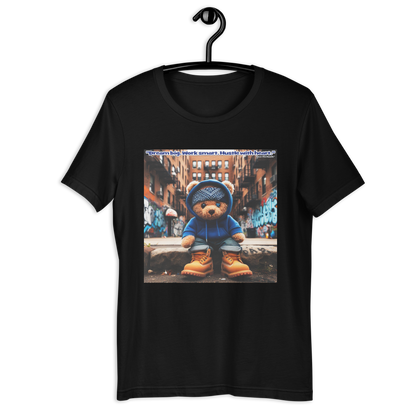 Love The Hustle™ Bandana Blue Bear DTG Unisex T-Shirt
