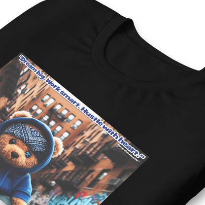 Love The Hustle™ Bandana Blue Bear DTG Unisex T-Shirt