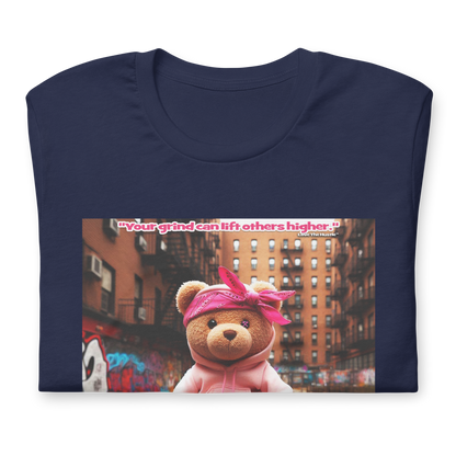 T-shirt unisexe Love The Hustle™ Bandana Ours rose DTG