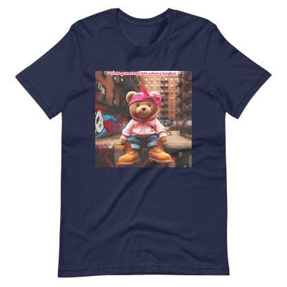 T-shirt unisexe Love The Hustle™ Bandana Ours rose DTG