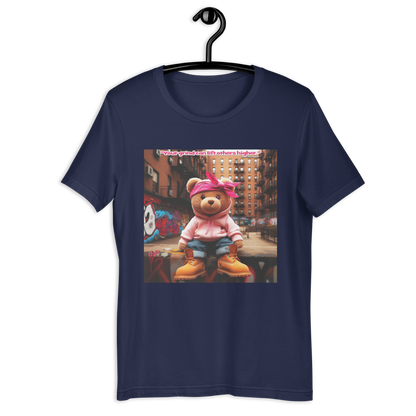 T-shirt unisexe Love The Hustle™ Bandana Ours rose DTG