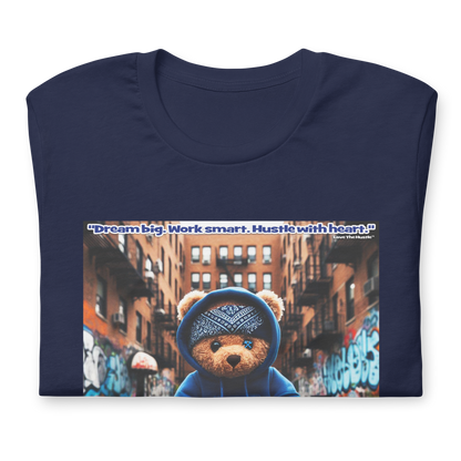 Love The Hustle™ Bandana Blue Bear DTG Unisex T-Shirt
