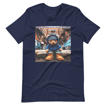 Love The Hustle™ Bandana Blue Bear DTG Unisex T-Shirt