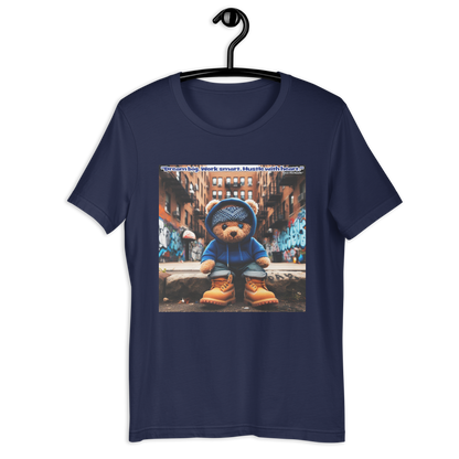 Love The Hustle™ Bandana Blue Bear DTG Unisex T-Shirt