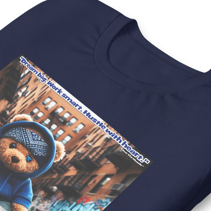 Love The Hustle™ Bandana Blue Bear DTG Unisex T-Shirt