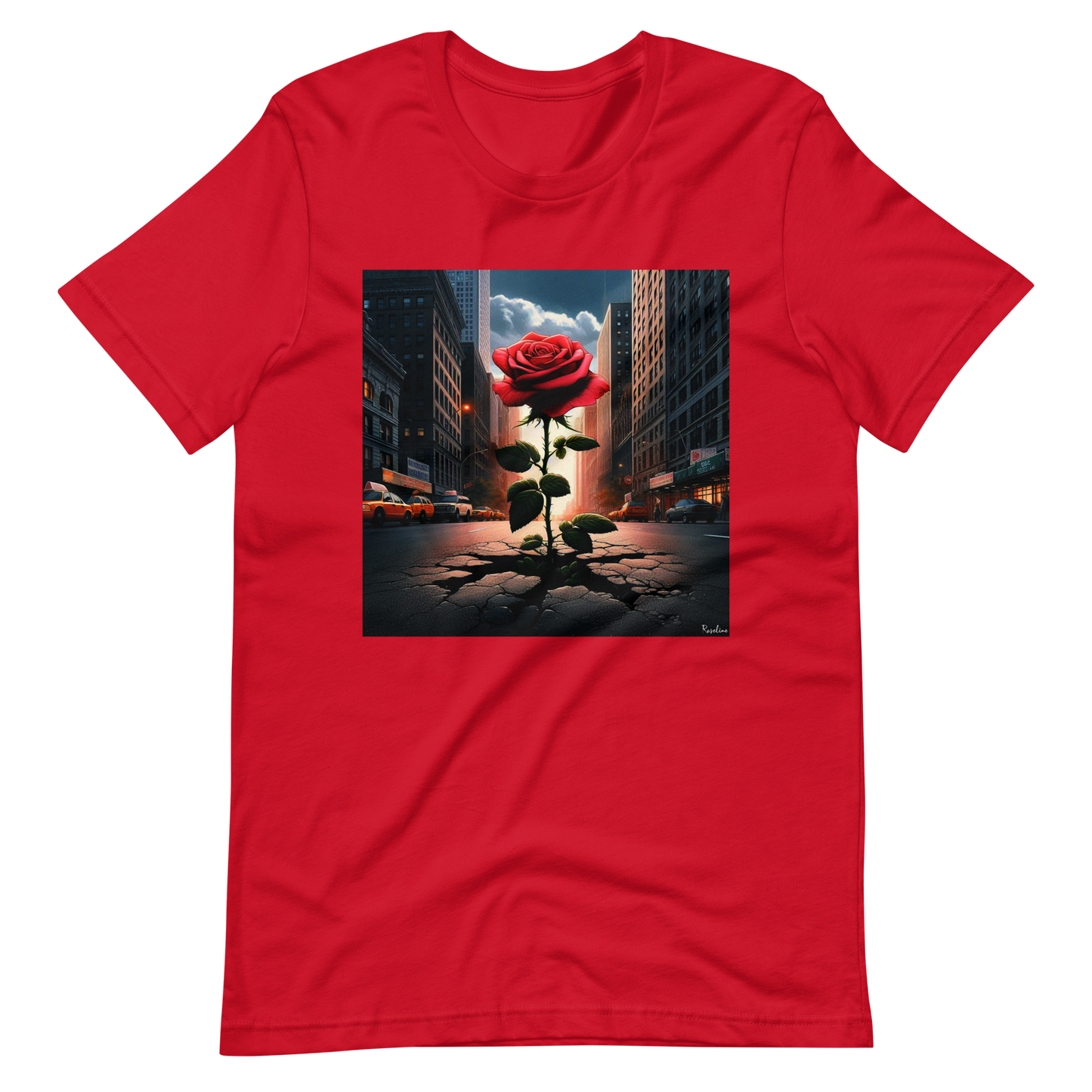 T-shirt unisexe DTG avec illustration Roseline™