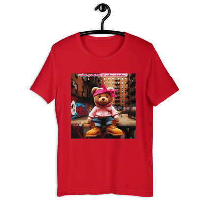 T-shirt unisexe Love The Hustle™ Bandana Ours rose DTG