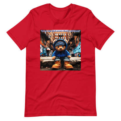 Love The Hustle™ Bandana Blue Bear DTG Unisex T-Shirt