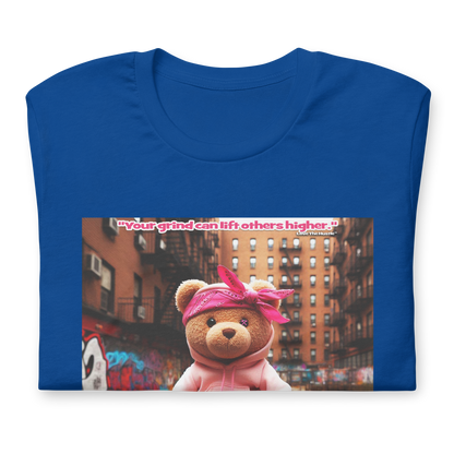 T-shirt unisexe Love The Hustle™ Bandana Ours rose DTG