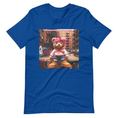 T-shirt unisexe Love The Hustle™ Bandana Ours rose DTG