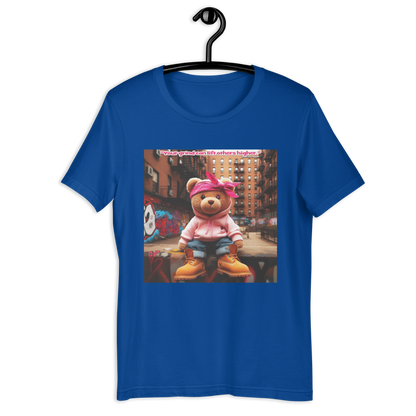 T-shirt unisexe Love The Hustle™ Bandana Ours rose DTG