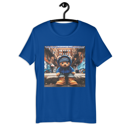 Love The Hustle™ Bandana Blue Bear DTG Unisex T-Shirt