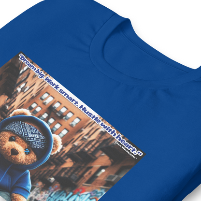 Love The Hustle™ Bandana Blue Bear DTG Unisex T-Shirt