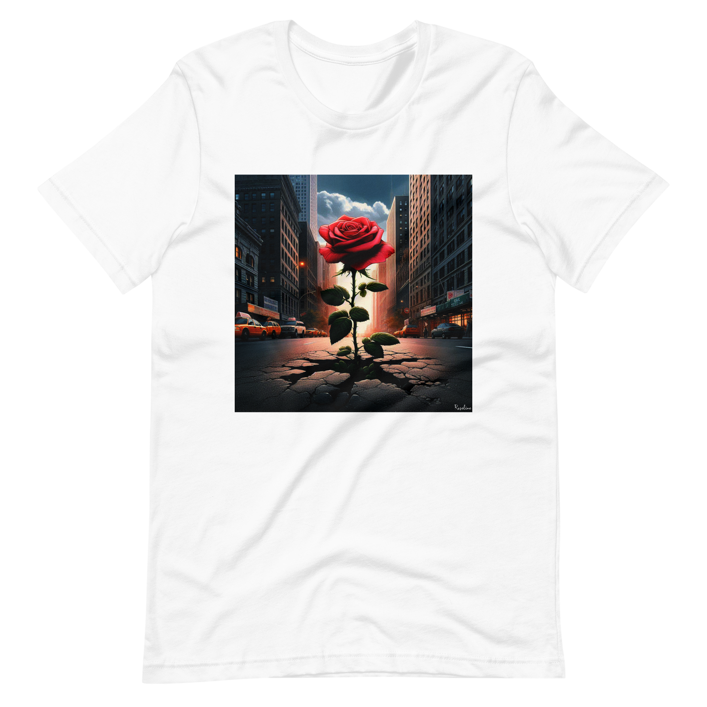T-shirt unisexe DTG avec illustration Roseline™