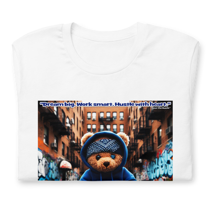 Love The Hustle™ Bandana Blue Bear DTG Unisex T-Shirt